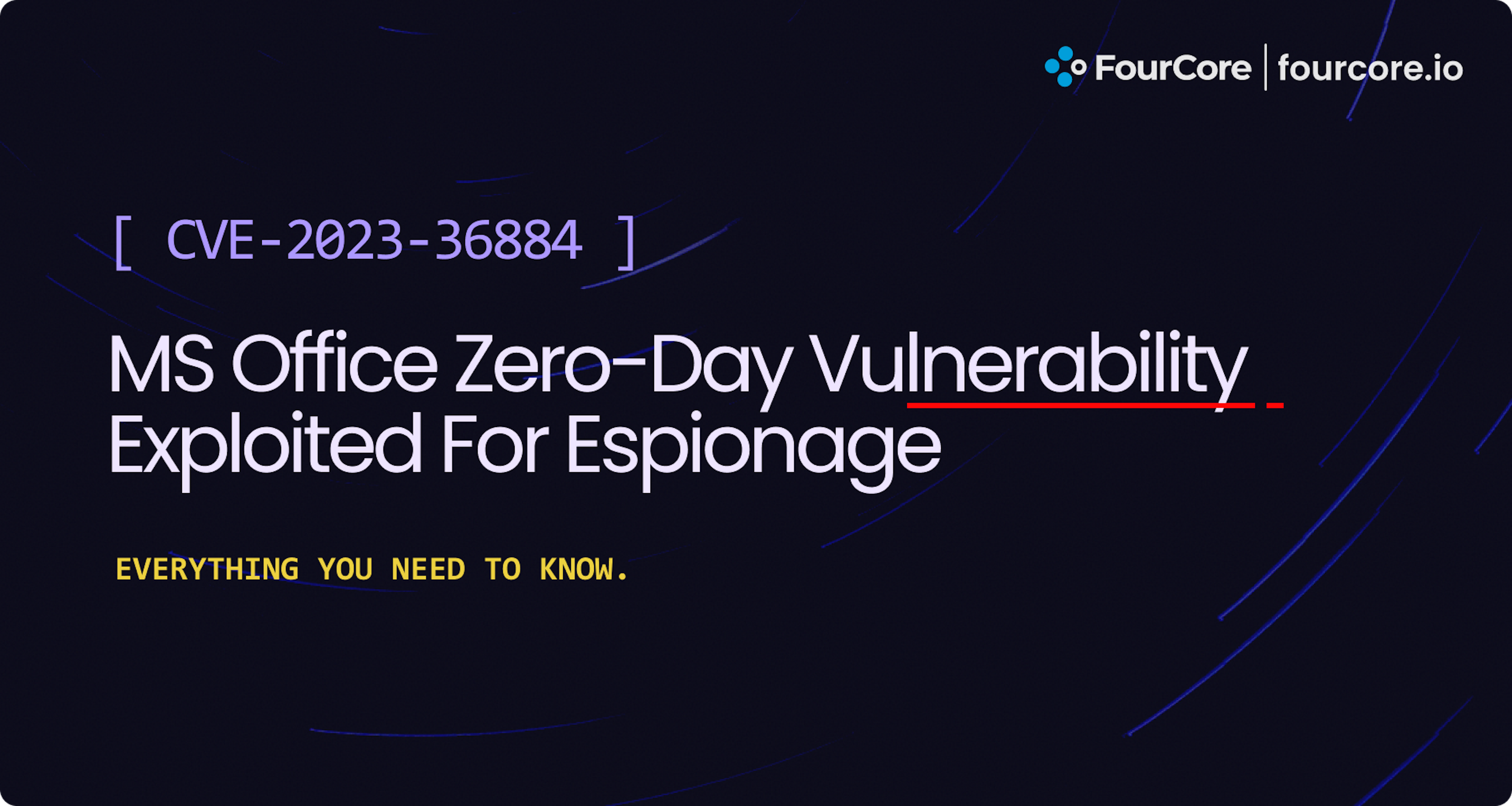CVE-2023-36884 MS Office Zero-Day Vulnerability Exploited For Espionage - Detection and Mitigation Blog Post Image